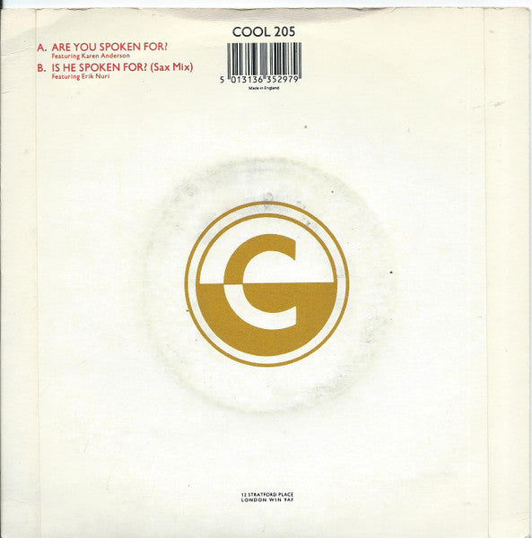 People People Featuring Karen Anderson : Are You Spoken For? (7")