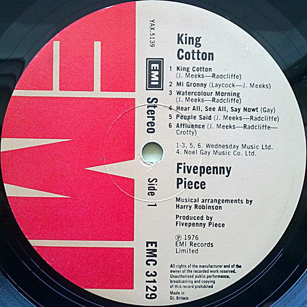 The Fivepenny Piece : King Cotton (LP, Album)