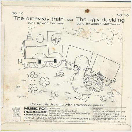 Jon Pertwee / Jessie Matthews (2) : The Runaway Train And The Ugly Duckling (7")
