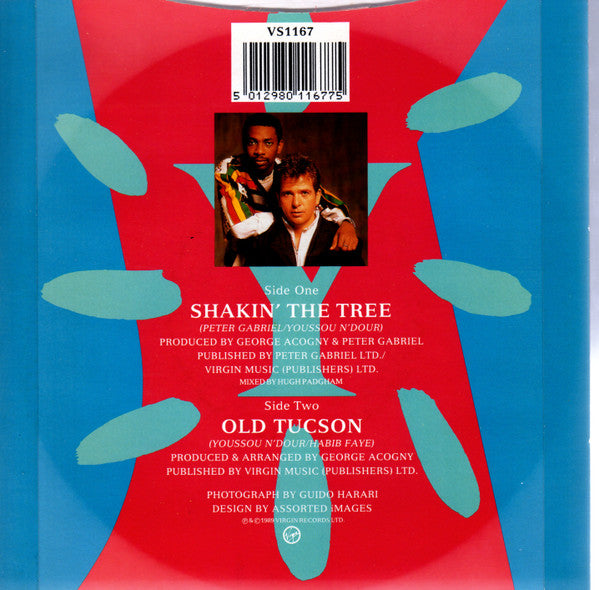 Youssou N'Dour & Peter Gabriel : Shakin' The Tree (7", Single, Inj)