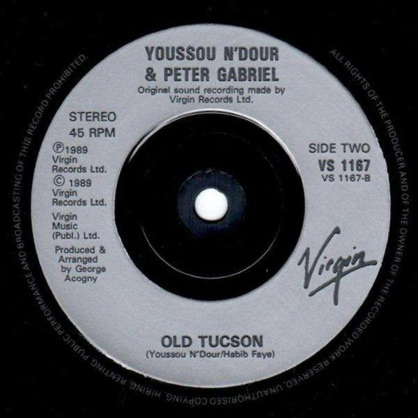 Youssou N'Dour & Peter Gabriel : Shakin' The Tree (7", Single, Inj)