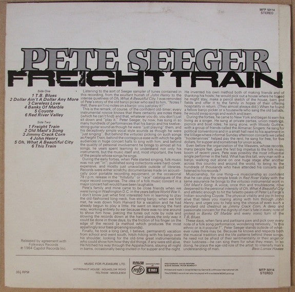 Pete Seeger : Freight Train (LP, RE)