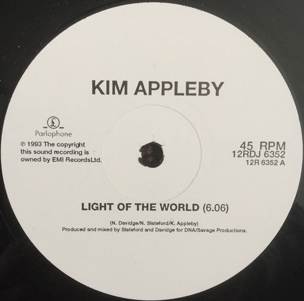 Kim Appleby : Light Of The World (12", Single, Promo)