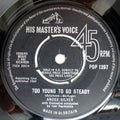 Andee Silver : Too Young To Go Steady (7", Single)