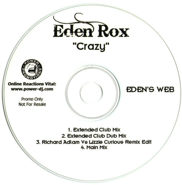 Eden Rox : Crazy (CDr, Advance, Promo)