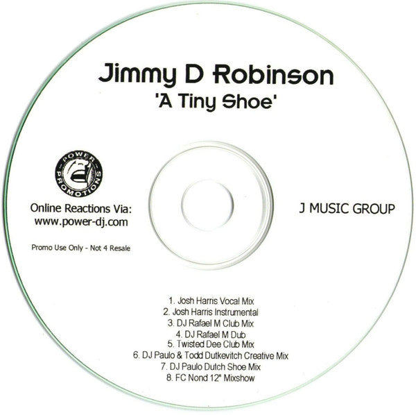 Jimmy D Robinson : A Tiny Shoe (CD, Promo)