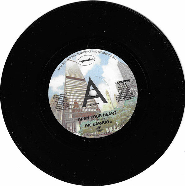 Bar-Kays : Open Your Heart / Feels Like I'm Falling In Love (7", Single, Promo)