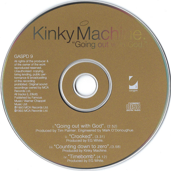 Kinky Machine : Going Out With God (CD, Single)