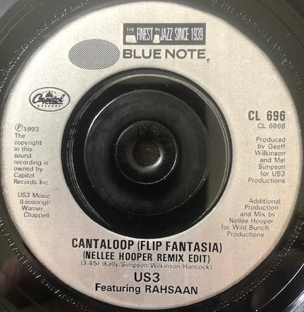 Us3 Featuring Rahsaan* : Cantaloop (Flip Fantasia) (7", Single, RE)