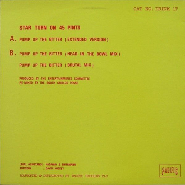 Star Turn On 45 Pints : Pump Up The Bitter (12", Single)