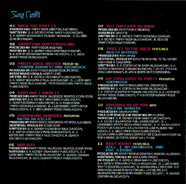 LMFAO : Sorry For Party Rocking (CD, Album)