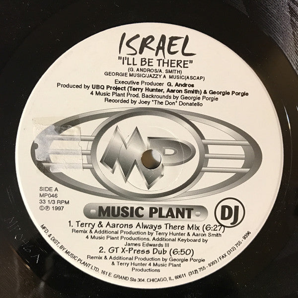 Israel : I'll Be There (12", Promo)