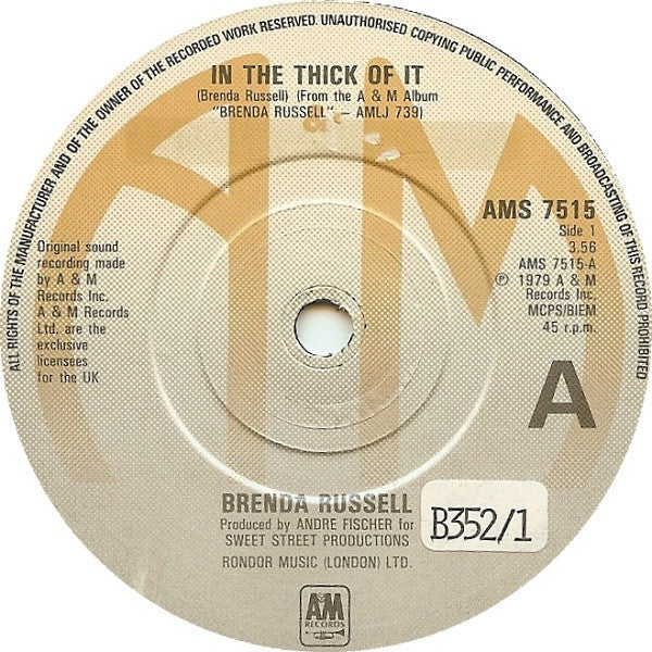 Brenda Russell (2) : In The Thick Of It / So Good, So Right (7", Single)