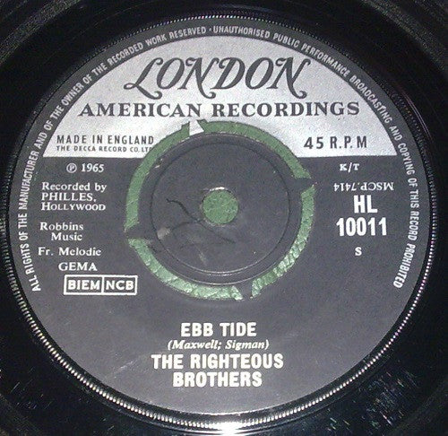 The Righteous Brothers : Ebb Tide (7", Single)