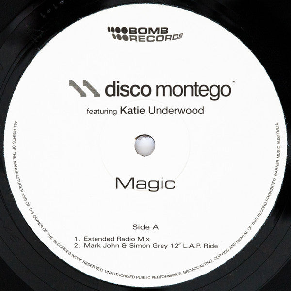 Disco Montego Featuring Katie Underwood : Magic (12")