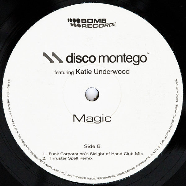 Disco Montego Featuring Katie Underwood : Magic (12")
