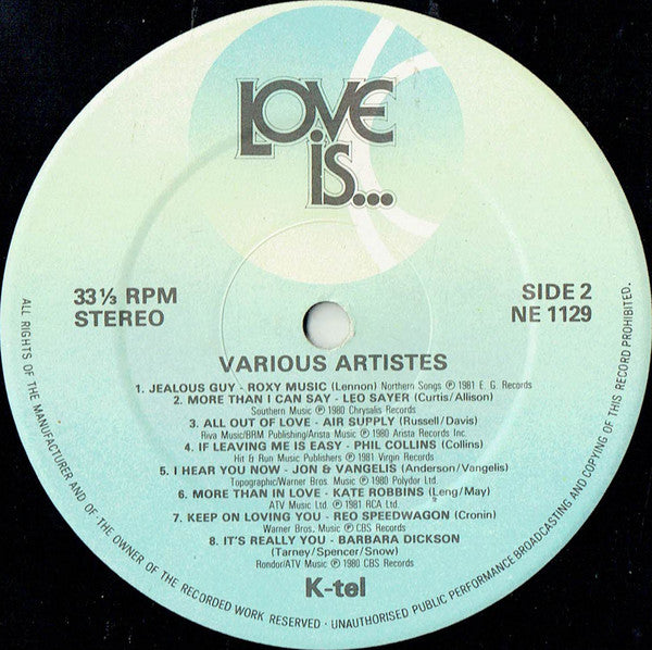Various : Love Is...  (LP, Comp, Orl)