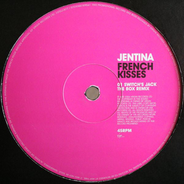 Jentina : French Kisses (12", Promo)