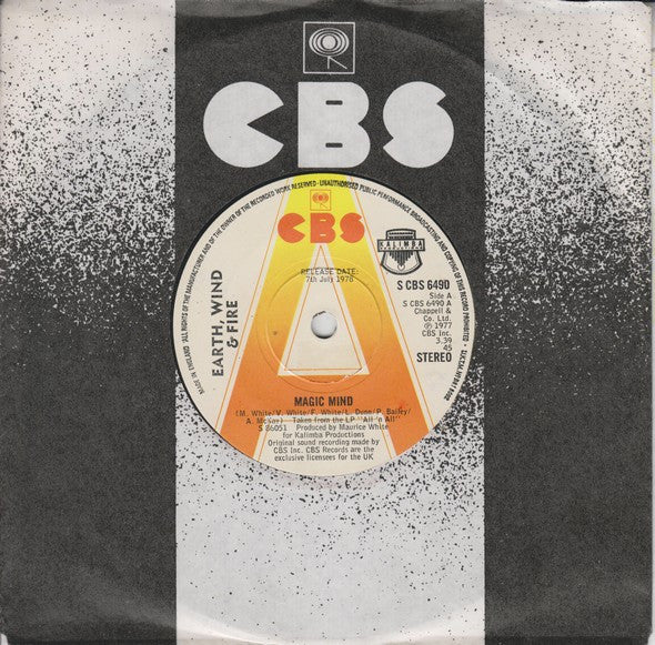 Earth, Wind & Fire : Magic Mind (7", Single, Promo)