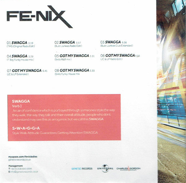 Fe-Nix : Swagga (CDr, Single, Promo)
