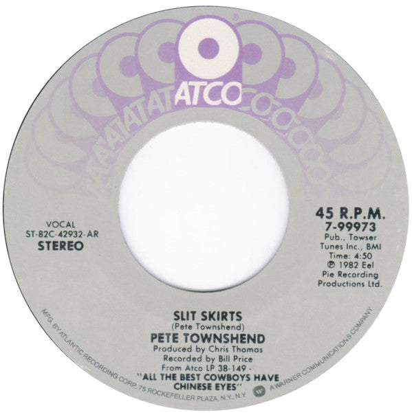 Pete Townshend : Uniforms (7", Single)