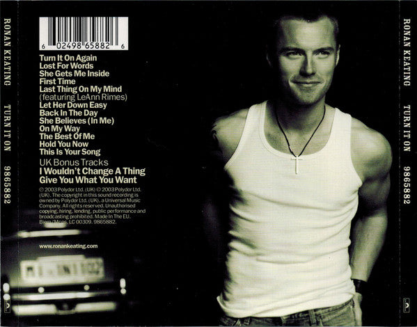 Ronan Keating : Turn It On (CD, Album, S/Edition)