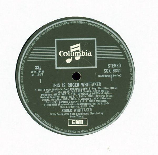 Roger Whittaker : This is Roger Whittaker (LP, Comp)