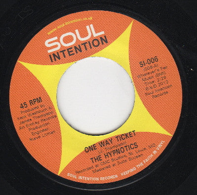 Hypnotics (2) : One Way Ticket (7", Single)