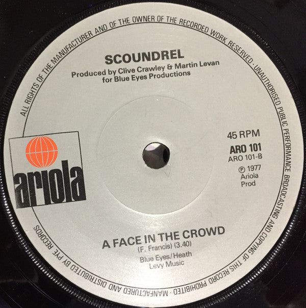 Scoundrel (2) : Goodbye City Lights (7")