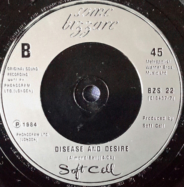 Soft Cell : Down In The Subway (7", Sil)