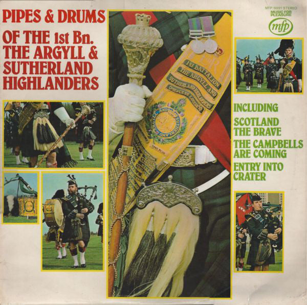 The Argyll And Sutherland Highlanders : Pipes & Drums Of (LP, RE)