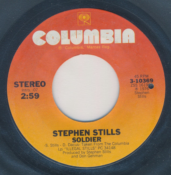 Stephen Stills : Buyin' Time (7")