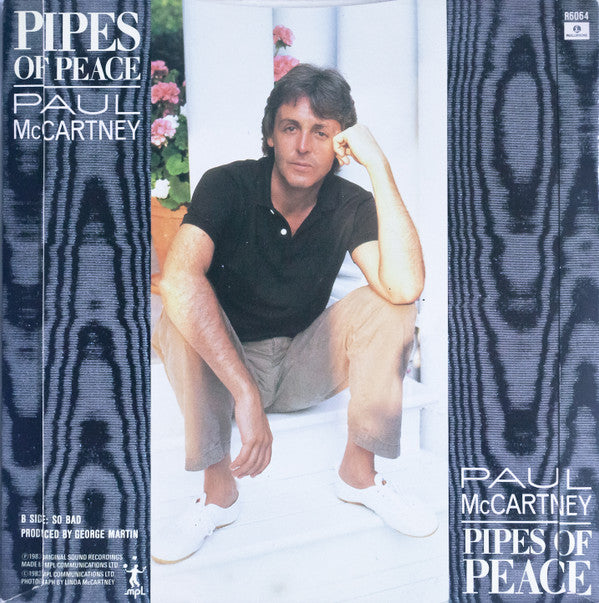 Paul McCartney : Pipes Of Peace (7", Single, Blu)