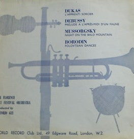 Paul Dukas, Claude Debussy, Modest Mussorgsky, Alexander Borodin : Dukas Debussy Mussorgsky Borodin (LP, Mono, Club)