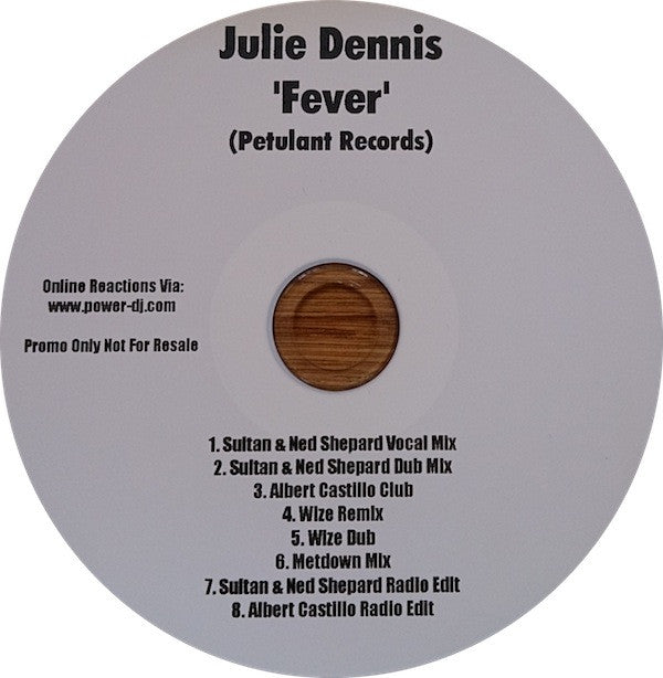 Julie Dennis : Fever (CDr, Single, Promo)