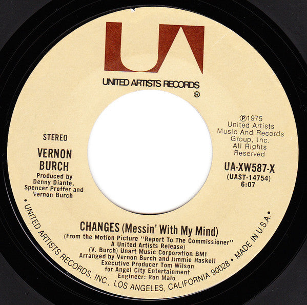 Vernon Burch : Changes (Messin' With My Mind) (7", Single)