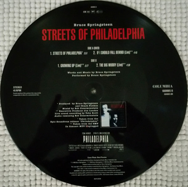 Bruce Springsteen : Streets Of Philadelphia (12", Ltd, Pic)