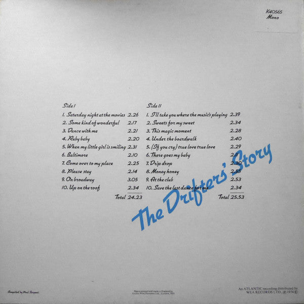 The Drifters : The Drifters' Story - 20 All-time Hits (LP, Comp, Mono)