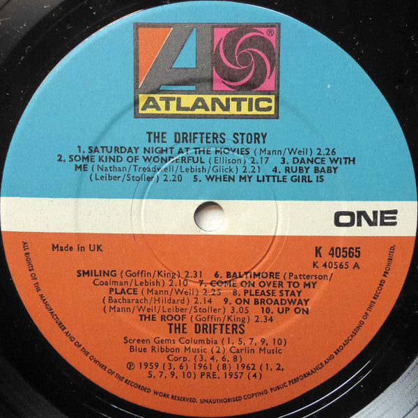 The Drifters : The Drifters' Story - 20 All-time Hits (LP, Comp, Mono)