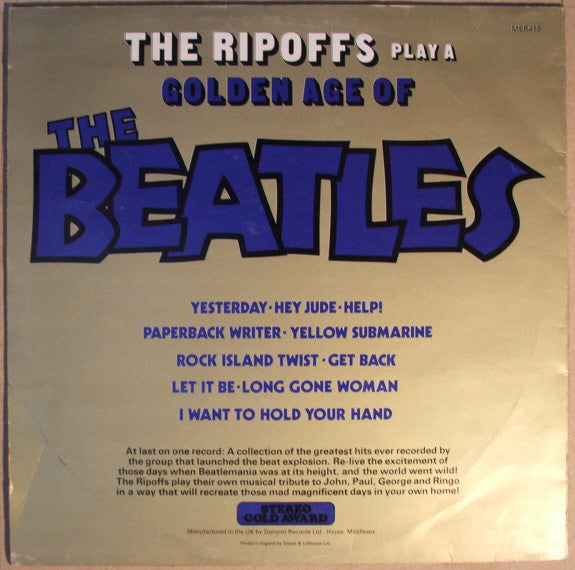 The Ripoffs : Golden Age Of The Beatles (LP, Eng)