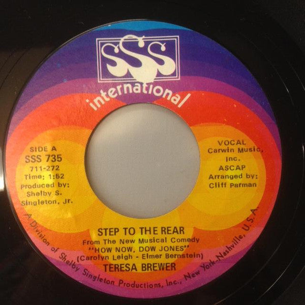 Teresa Brewer : Step To The Rear / Live A Little (7")