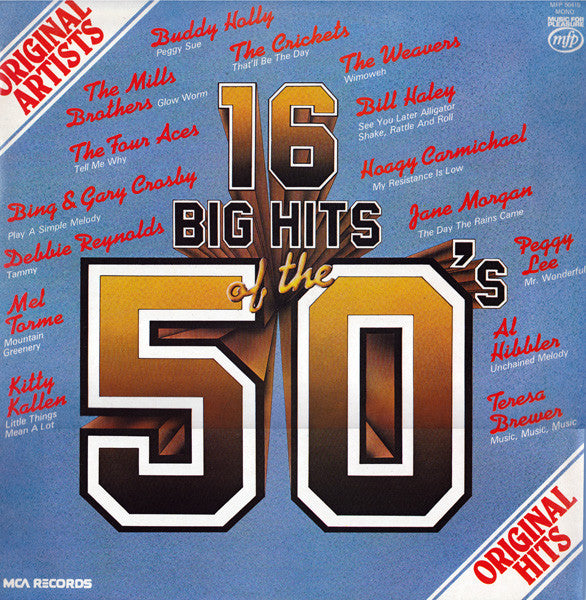 Various : 16 Big Hits Of The 50's (LP, Comp, Mono)