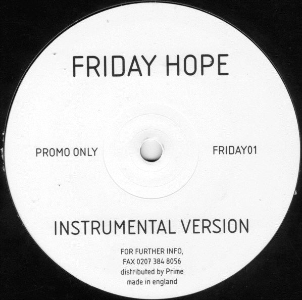 Friday Hope : You Like It, We Love It (12", Promo)