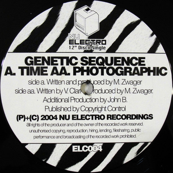 Genetic Sequence : Time / Photographic (12")