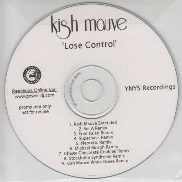 Kish Mauve : Lose Control (CDr, Single, Promo)