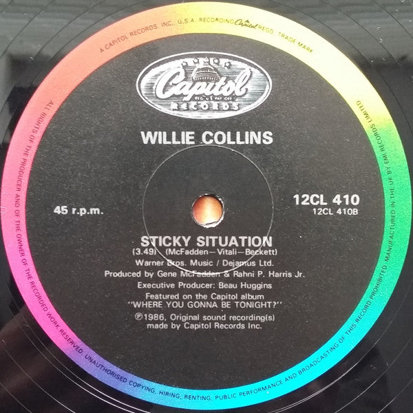 Willie Collins : Where You Gonna Be Tonight ? (12")