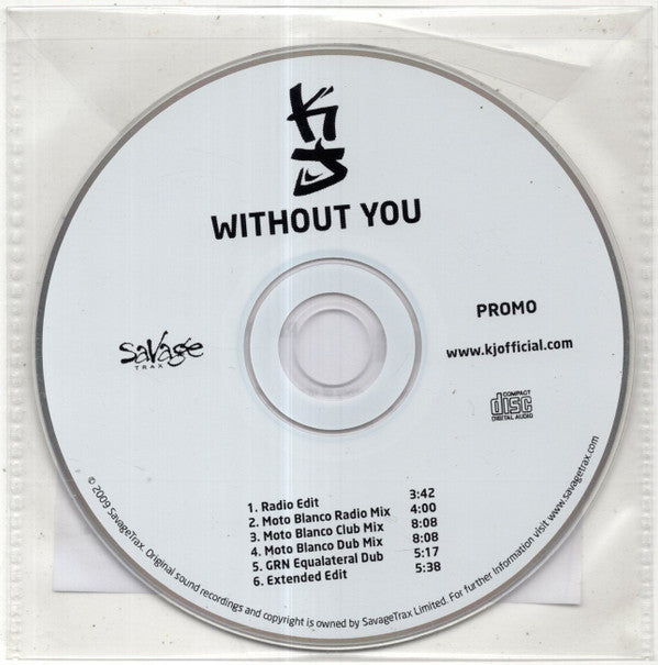 Kevin Jon : Without You (CD, Single, Promo)
