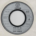 Black Sabbath : Never Say Die (7", Single, Juk)