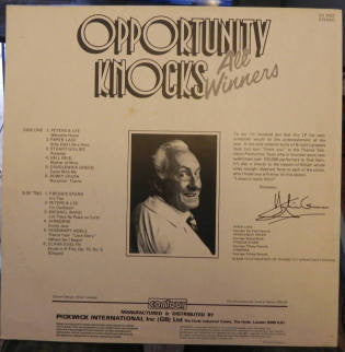 Various : Opportunity Knocks All Winners (LP, Comp, RE, Whi)
