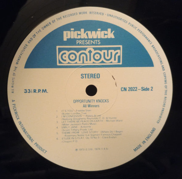 Various : Opportunity Knocks All Winners (LP, Comp, RE, Whi)
